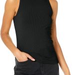 The Drop Women's Valerie Cutaway-Neck Racerback Rib Knit Tank Top